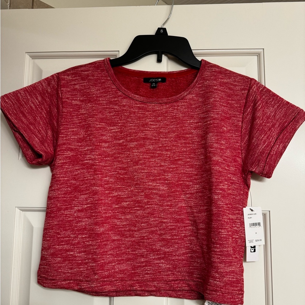Gaze Red Short Sleeve Crop Top